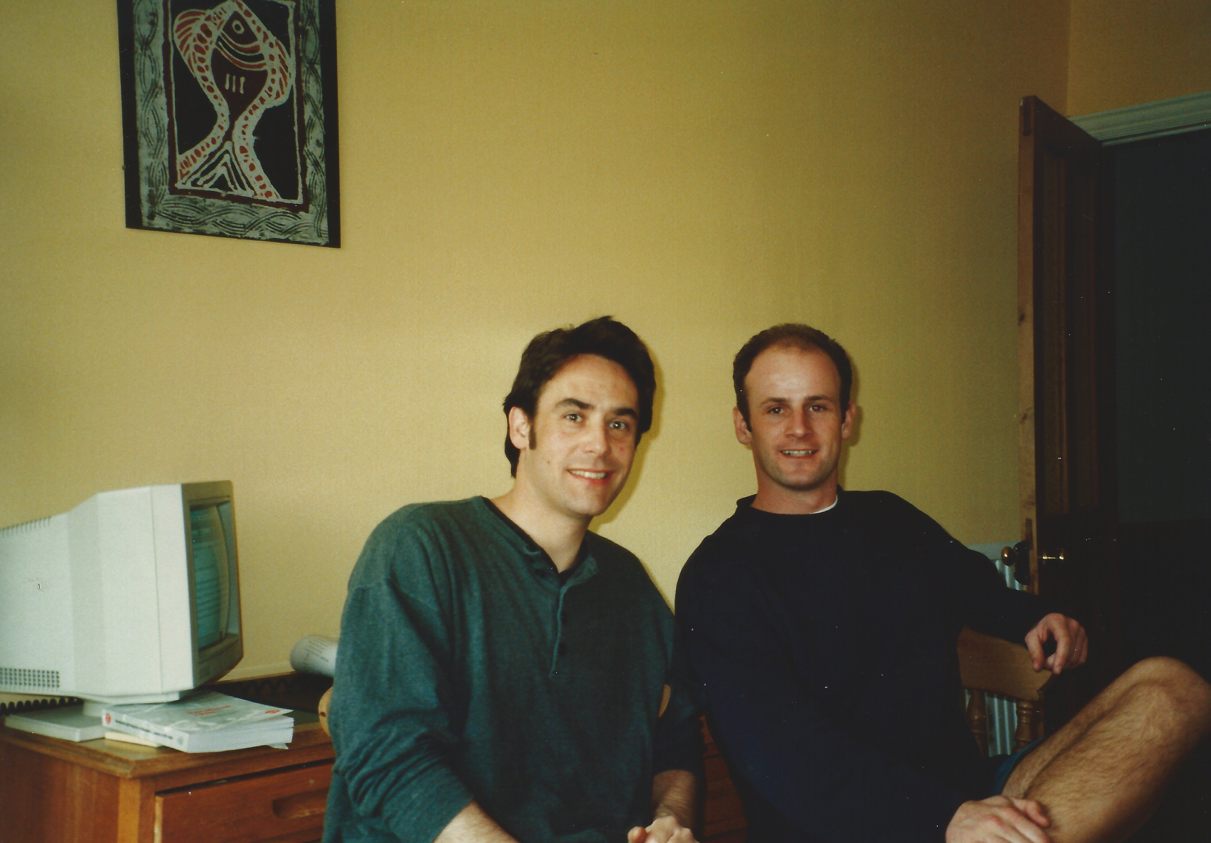 Clive and Steve in their first Redbrick office (1996)
